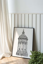 Lade das Bild in den Galerie-Viewer, Scribbled Mannheimer Wasserturm