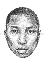 Lade das Bild in den Galerie-Viewer, Pharrell Williams Porträt von der Künstlerin Marilena Hamm alias Scribblezone