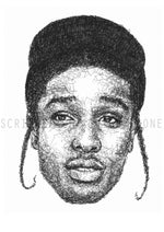 Load image into Gallery viewer, Scribbled ASAP Rocky