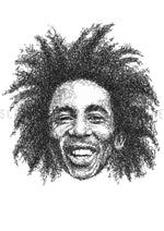 Lade das Bild in den Galerie-Viewer, Scribbled Bob Marley
