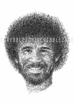 Load image into Gallery viewer, Scribbled Bob Ross