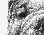 Lade das Bild in den Galerie-Viewer, Detail der English Bulldog Zeichnung von der Künstlerin Marilena Hamm aka Scribblezone