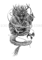 Load image into Gallery viewer, Scribbled Dragon