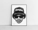 Lade das Bild in den Galerie-Viewer, Die Rap Legende Eazy E gezeichnet im einzigartigen Scribble-Stil von Marilena Hamm alias Scribblezone.