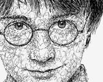 Load image into Gallery viewer, Harry Potter Porträt von der Künstlerin Marilena Hamm alias Scribblezone