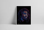 Load image into Gallery viewer, J. Cole Porträt von der Künstlerin Marilena Hamm alias Scribblezone