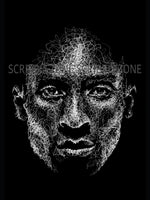 Load image into Gallery viewer, Reverse Scribble of Kobe Bryant