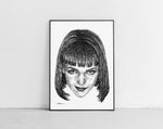 Load image into Gallery viewer, Scribbled Mia Wallace (Uma Thurman)