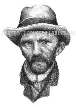 Load image into Gallery viewer, Vincent Van Gogh Porträt von der Künstlerin Marilena Hamm alias Scribblezone