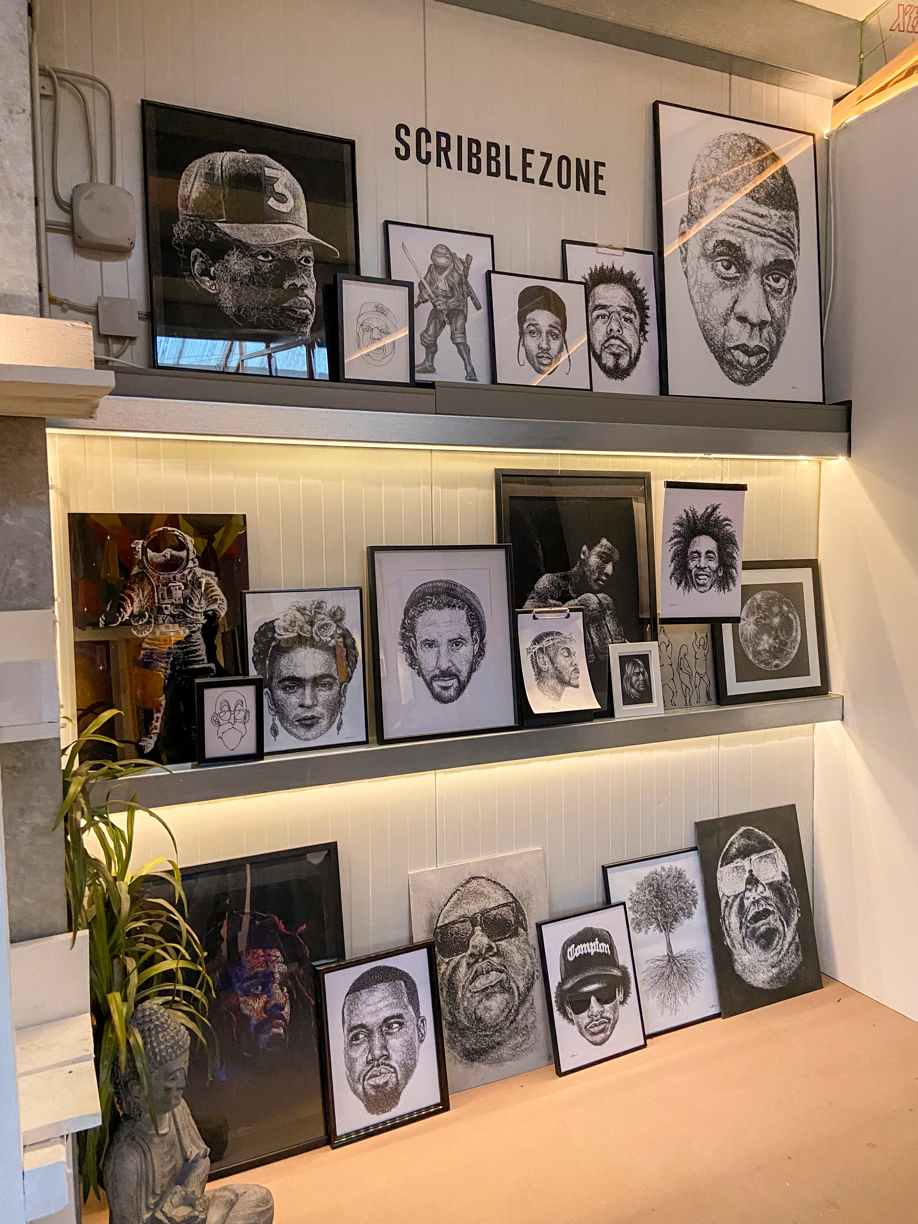 Atelierausstellung der Künstlerin Marilena Hamm alias Scribblezone 2022