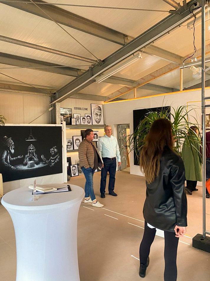 Atelierausstellung der Künstlerin Marilena Hamm alias Scribblezone 2022