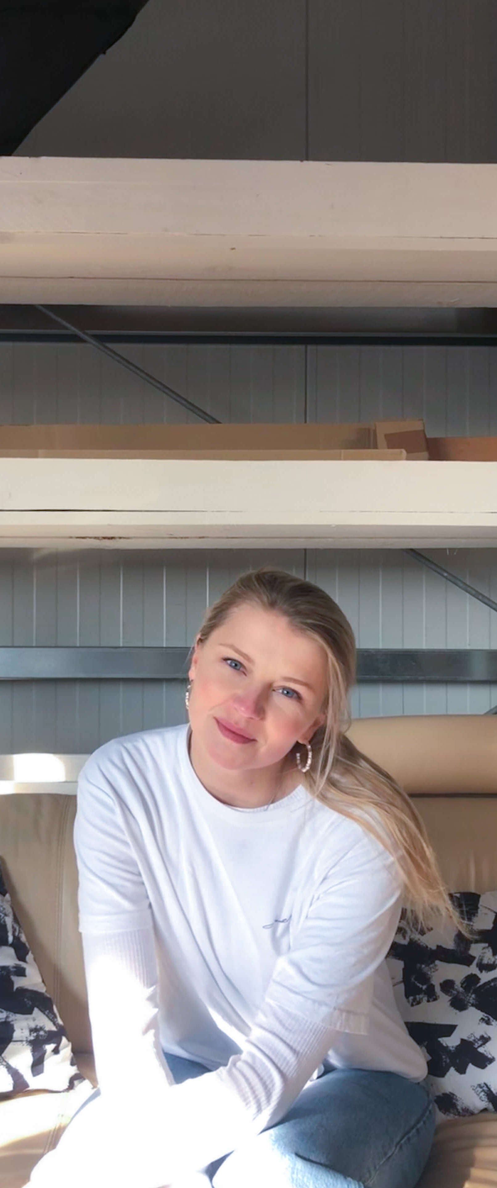 Künstlerin Marilena Hamm alias Scribblezone in ihrem Atelier.