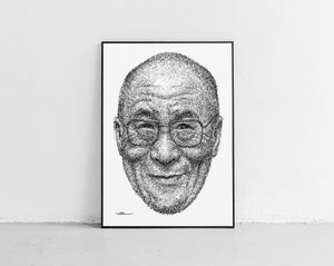 Scribbled Dalai Lama