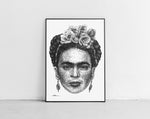 Load image into Gallery viewer, Einzigartiges Porträt der ikonischen mexikanischen Künstlerin Frida Kahlo.
