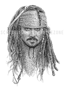 Scribbled Jack Sparrow
