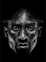 Load image into Gallery viewer, Reverse Scribble of Kobe Bryant

