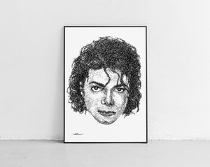 Scribbled Michael Jackson