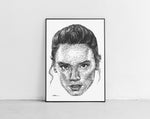 Load image into Gallery viewer, Scribbled Rey (Daisy Ridley)
