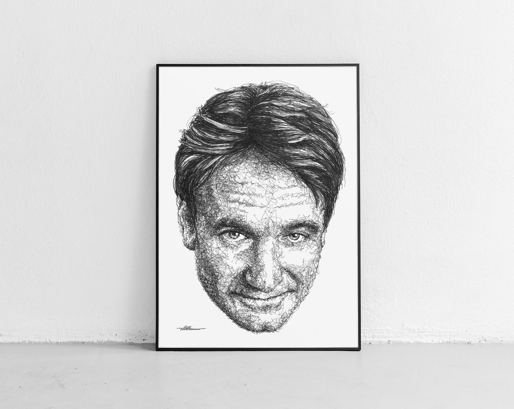 Robin Williams Porträt von der Künstlerin Marilena Hamm alias Scribblezone