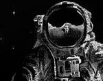 Load image into Gallery viewer, Reverse Scribble of an Astronaut
