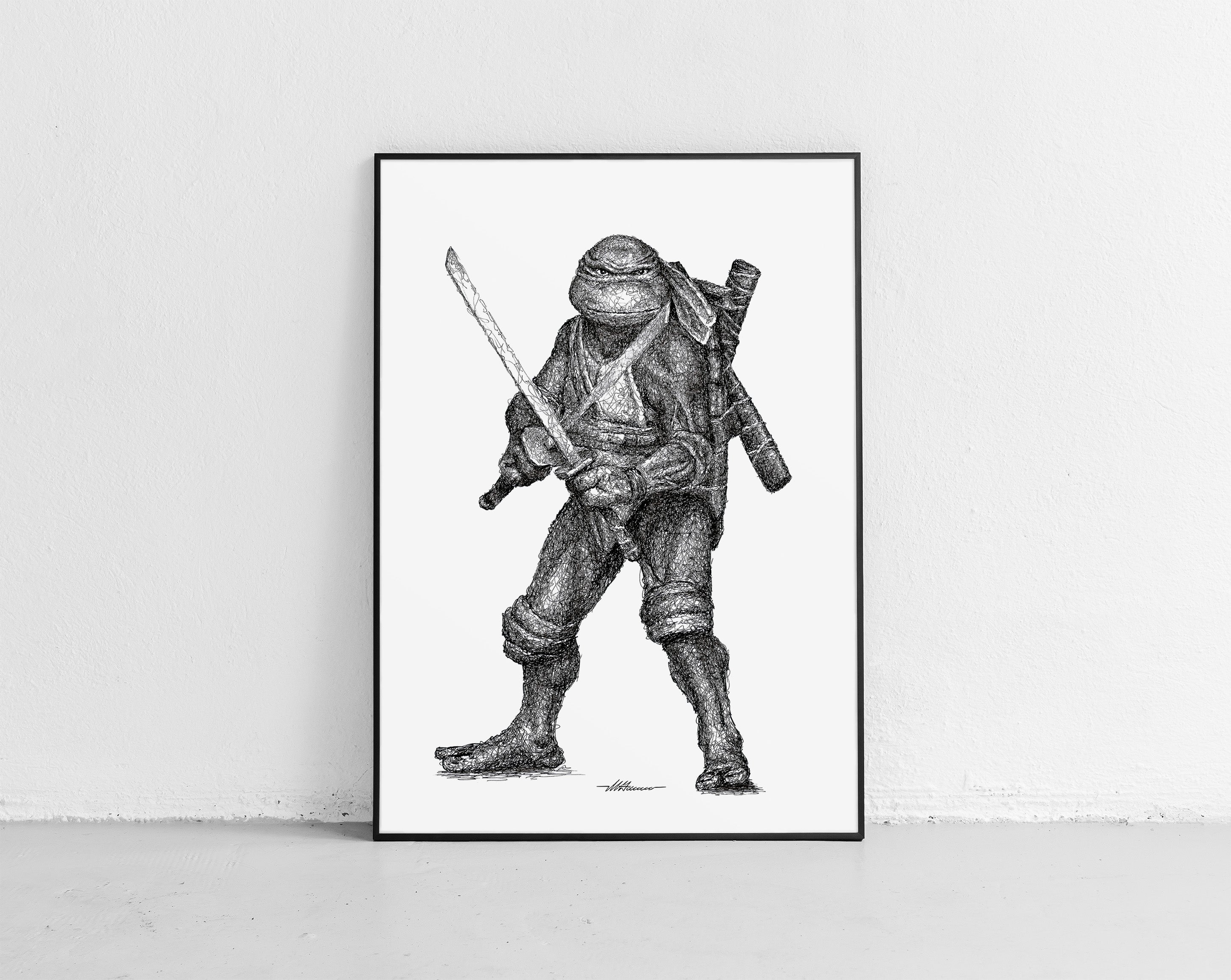 Scribbled Leonardo (Teenage Mutant Ninja Turtles)