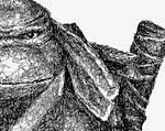 Load image into Gallery viewer, Leonardo von den TMNT Porträt von der Künstlerin Marilena Hamm alias Scribblezone
