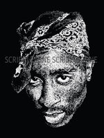 Load image into Gallery viewer, Reverse Scribble of Tupac Shakur
