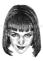 Load image into Gallery viewer, Scribbled Mia Wallace (Uma Thurman)
