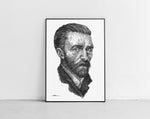 Load image into Gallery viewer, Vincent Van Gogh Porträt von der Künstlerin Marilena Hamm alias Scribblezone

