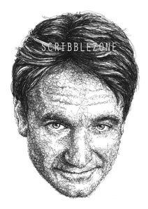 Scribbled Robin Williams