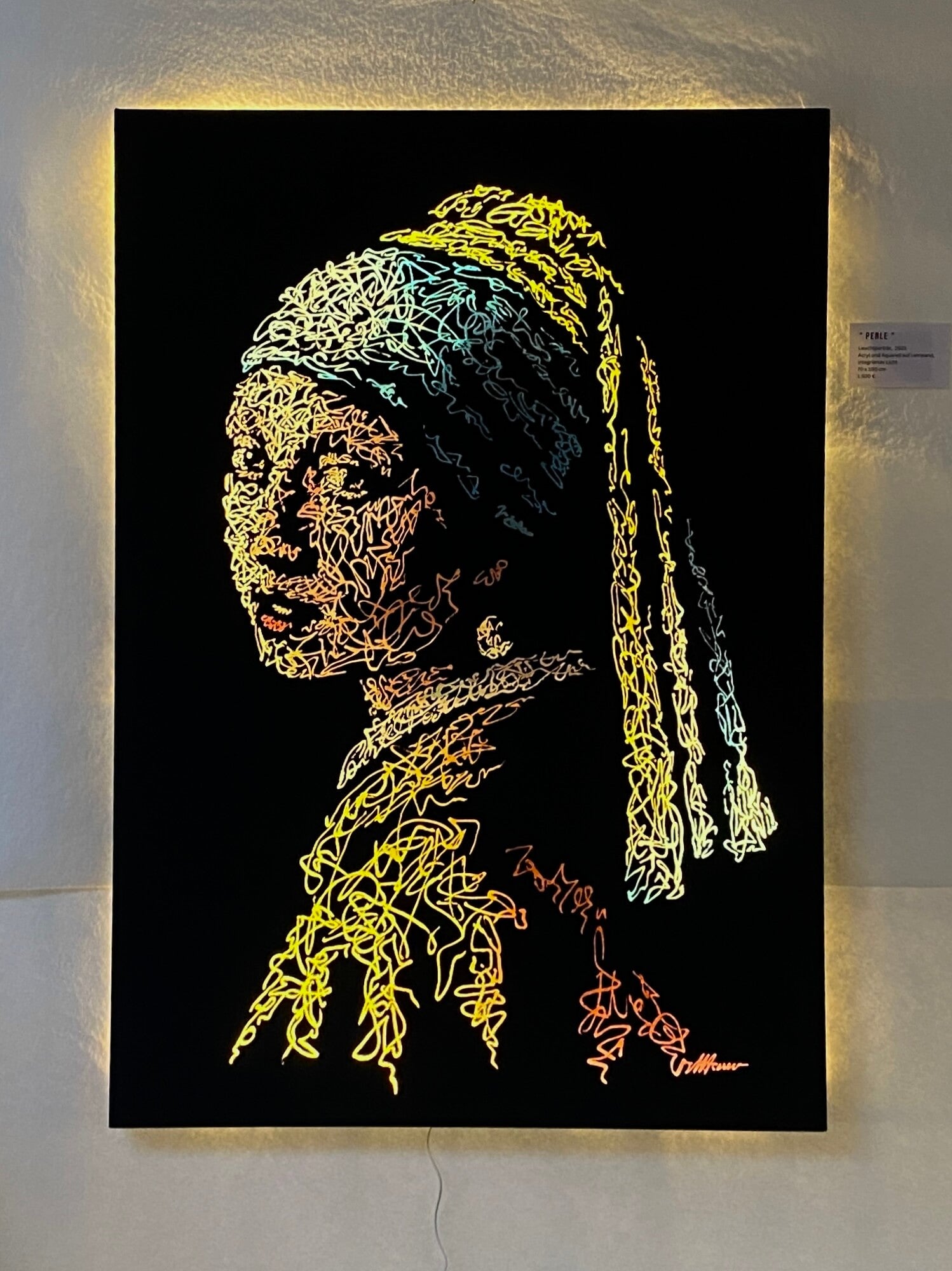 Das Gemälde 'Heaven At Night' der Künstlerin Marilena Hamm