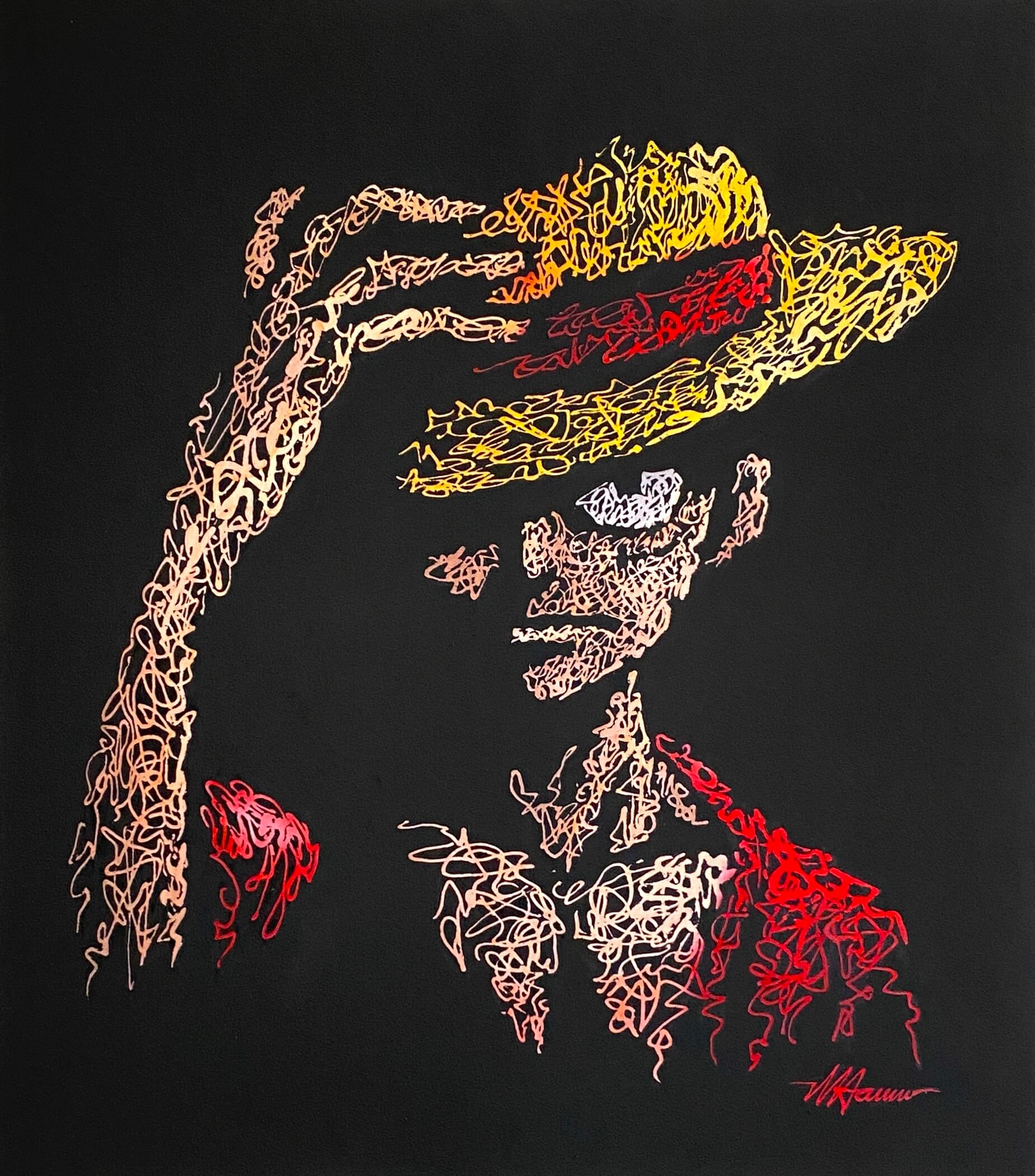 Das Gemälde 'Dreamspirits' der Künstlerin Marilena Hamm