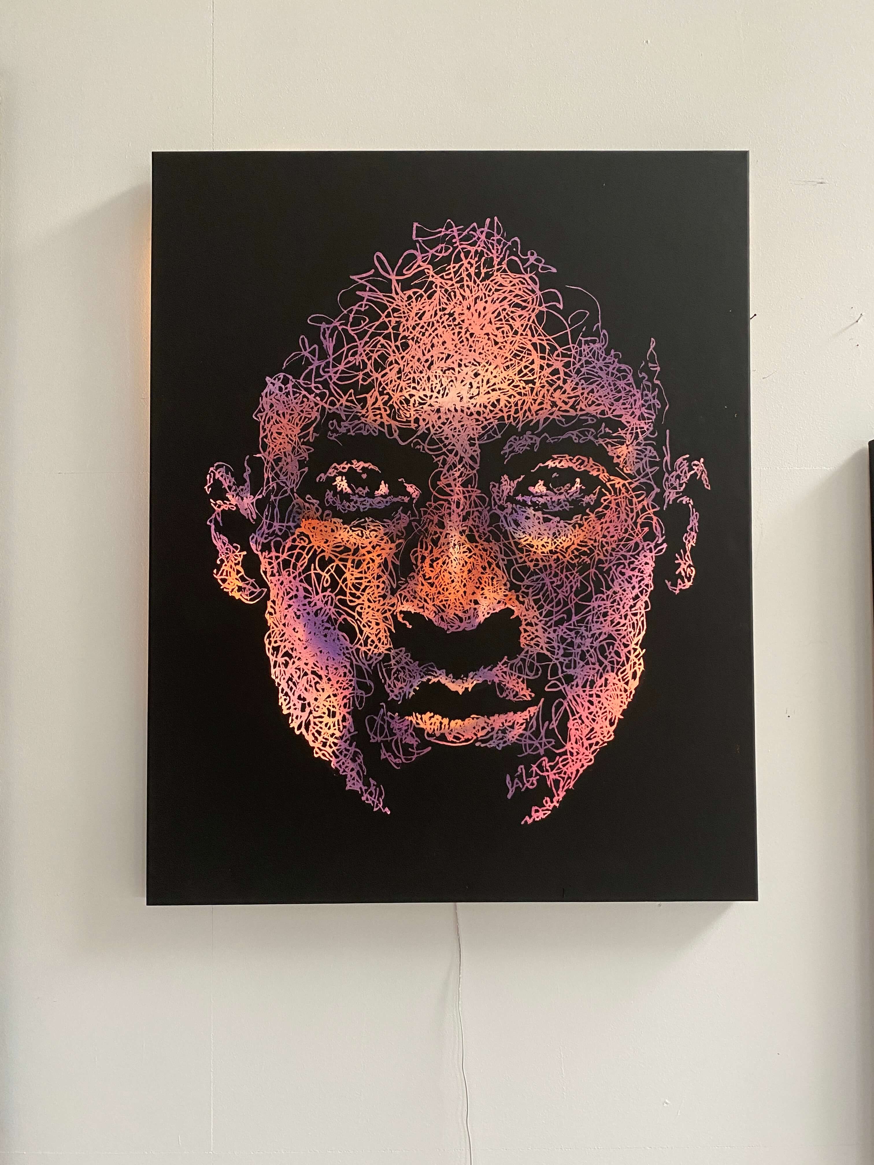 Das Gemälde 'X-Ray' der Künstlerin Marilena Hamm